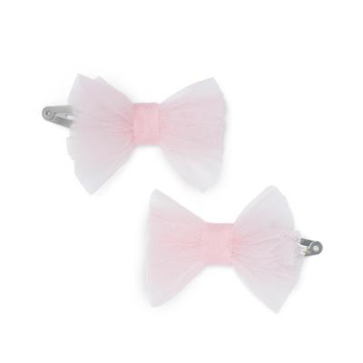Picture of Little A Baby Girls Cute As A Cupcake Kaylee Tulle Bow Hairclips x 2 - Pink Fairy