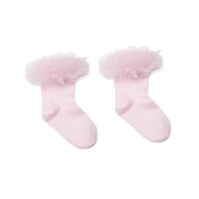 Picture of Little A Baby Girls Cute As A Cupcake Karla Tulle Frill Ankle Sock - Pink Fairy