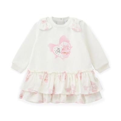 Picture of Little A Baby Girls Cute As A Cupcake Juliet Cupcake Print Frill Dress - Snow White
