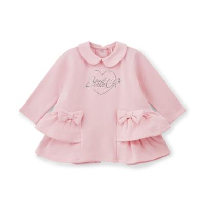 Picture of Little A Baby Girls Cute As A Cupcake Juniper Sweat Frill Dress - Pink Fairy