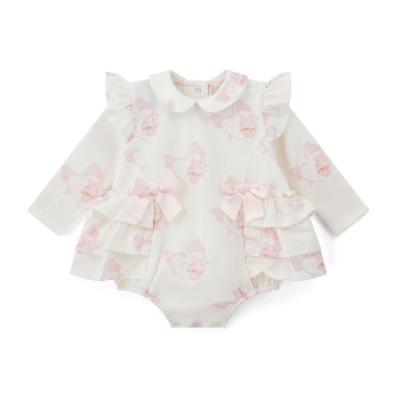 Picture of Little A Baby Girls Cute As A Cupcake Journey Cupcake Print Romper - Snow White