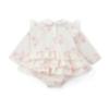 Picture of Little A Baby Girls Cute As A Cupcake Journey Cupcake Print Romper - Snow White