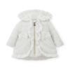 Picture of Little A Baby Girls Cute As A Cupcake Kaia Heart Embroidery Puff Hooded Jacket - Snow White