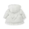 Picture of Little A Baby Girls Cute As A Cupcake Kaia Heart Embroidery Puff Hooded Jacket - Snow White