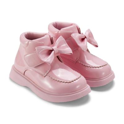Picture of Little A Baby Girls Cute As A Cupcake Bowe Bow Boot - Pink Fairy