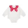 Picture of Little A Baby Girls Little Bows Katy Check Jam Pant Set - Snow White Red