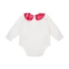 Picture of Little A Baby Girls Little Bows Katy Check Jam Pant Set - Snow White Red