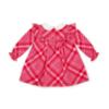 Picture of Little A Baby Girls Little Bows Kylie Check Dress - Vibrant Red