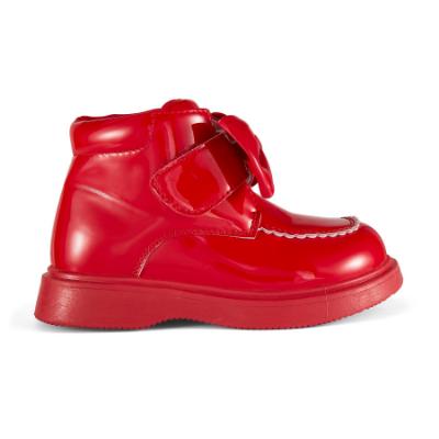 Picture of Little A Baby Girls Little Bows Bowe Bow Boot - Vibrant Red