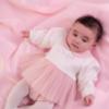 Picture of Little A Baby Girls Cute As A Cupcake Kimberly Tulle Romper - Pink Fairy