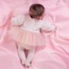 Picture of Little A Baby Girls Cute As A Cupcake Kimberly Tulle Romper - Pink Fairy