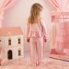 Picture of Little A Baby Girls Cute As A Cupcake Jasmine Bow Frill Tracksuit - Pink Fairy