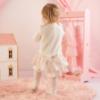 Picture of Little A Baby Girls Cute As A Cupcake Juliet Cupcake Print Frill Dress - Snow White