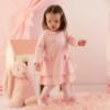 Picture of Little A Baby Girls Cute As A Cupcake Juniper Sweat Frill Dress - Pink Fairy