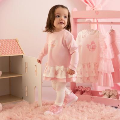 Picture of Little A Baby Girls Cute As A Cupcake Jade Cupcake Print Legging Set - Pink Fairy