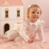 Picture of Little A Baby Girls Cute As A Cupcake Journey Cupcake Print Romper - Snow White