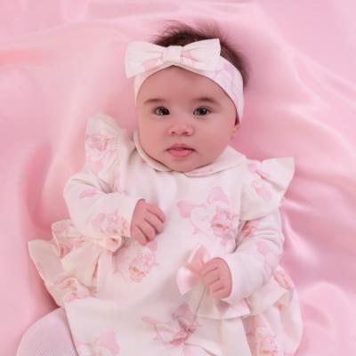 Picture of Little A Baby Girls Cute As A Cupcake Katalina Bow Headband - Snow White