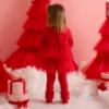 Picture of Little A Baby Girls Little Bows Kayla Tulle Legging Set - Vibrant Red