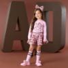 Picture of A Dee Initial Icon Millie Initial Print Short Set X 2 - Pink Fairy