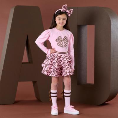 Picture of A Dee Initial Icon Milan Initial Print Skirt Set X 2 - Pink Fairy