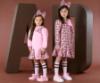 Picture of A Dee Initial Icon Maisie Initial Print Bow Dress - Chocolate Brown