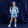 Picture of A Dee Twilight Twirls Lizzy Swirl Print Bomber - Powder Blue