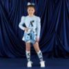 Picture of A Dee Twilight Twirls Nova Swirl Print Short Set X 2 - Powder Blue