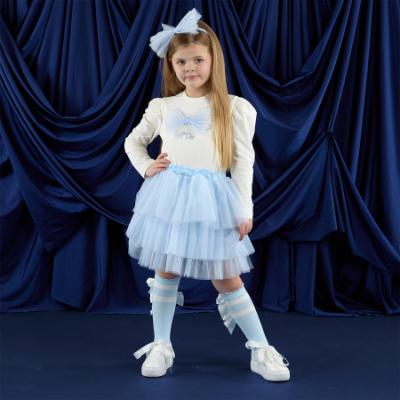 Picture of A Dee Twilight Twirls Naya Tulle Bow Skirt Set X 2 - Vintage White