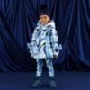 Picture of A Dee Twilight Twirls Mallory Pom Pom Knitted Hat - Heritage Navy