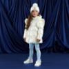 Picture of A Dee Twilight Twirls Mallory Pom Pom Knitted Hat - Snow White