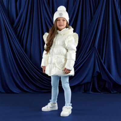 Picture of A Dee Twilight Twirls Mallory Pom Pom Knitted Hat - Snow White