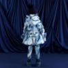Picture of A Dee Twilight Twirls Nylah Swirl Print Bow Jacket - Powder Blue