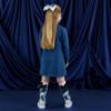 Picture of A Dee Twilight Twirls Lotus Handbag Sweat Dress - Heritage Navy