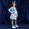 Picture of A Dee Twilight Twirls Lotus Handbag Sweat Dress - Powder Blue