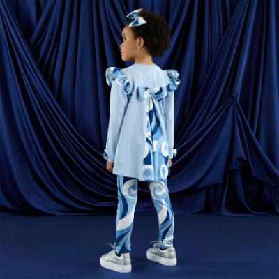 Picture of A Dee Twilight Twirls Nina Swirl Print Legging Set X 2 - Powder Blue