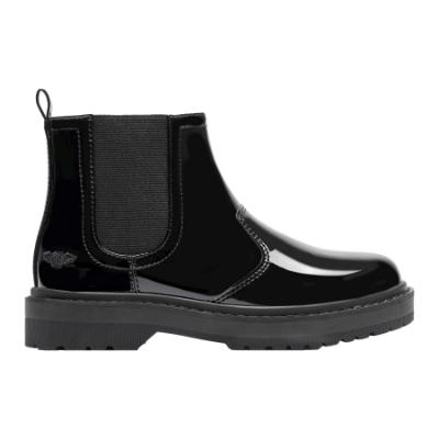 Picture of Lelli Kelly Ruth Girls School Dealer Ankle Boot Inside Zip Chunky Sole - Black Patent