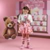Picture of A Dee Teddy Bear Bakery Louise Bear Print Heart Handbag - Pink Fairy