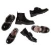 Picture of Lelli Kelly Zoey With Detachable Heart School Shoe Chunky Sole - Grey Patent
