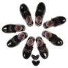 Picture of Lelli Kelly Ellie Girls Easy On School Shoe With 3 Trims - Black Patent