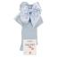 Picture of Meia Pata Extra Large Satin Bow Knee Socks - Baby Blue