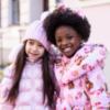Picture of A Dee Teddy Bear Bakery Montana Padded Long Metallic Jacket - Pink Fairy