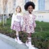 Picture of A Dee Initial Icon Maeve Knee High Bow Socks - Pink Fairy