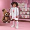 Picture of A Dee Teddy Bear Bakery Maeve Knee High Bow Socks - Snow White