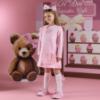 Picture of A Dee Teddy Bear Bakery Maeve Knee High Bow Socks - Snow White