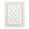Picture of Monnalisa Bebe Girls Rosebud & Lace Blanket - Ivory Red