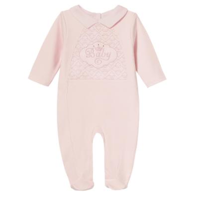 Picture of Sofija Baby Bambini Collection Babygrow With Collar & Tulle Headband Set X 2 - Pink