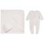 Picture of Sofija Baby Bambini Collection Babygrow Hat & Swaddle Set X 3 - Ivory