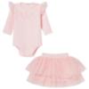 Picture of Sofija Baby Sabrina Collection Bodysuit & Tulle Heart Skirt & Headband Set x 3 - Pink
