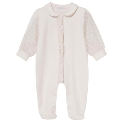 Picture of Sofija Baby Sabrina Collection Heart Tulle Babygrow With Headband Set X 2 - Ivory