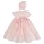 Picture of ACH Baby Gown & Bonnet Set X 2 - Pink White